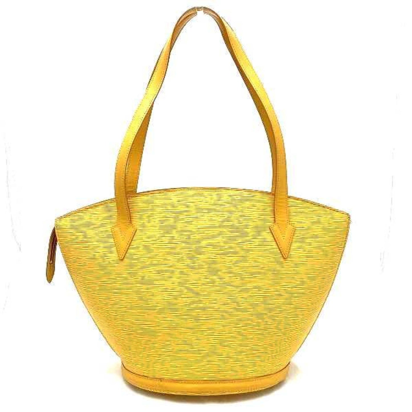 Louis Vuitton Alma Yellow Leather Hand Bag