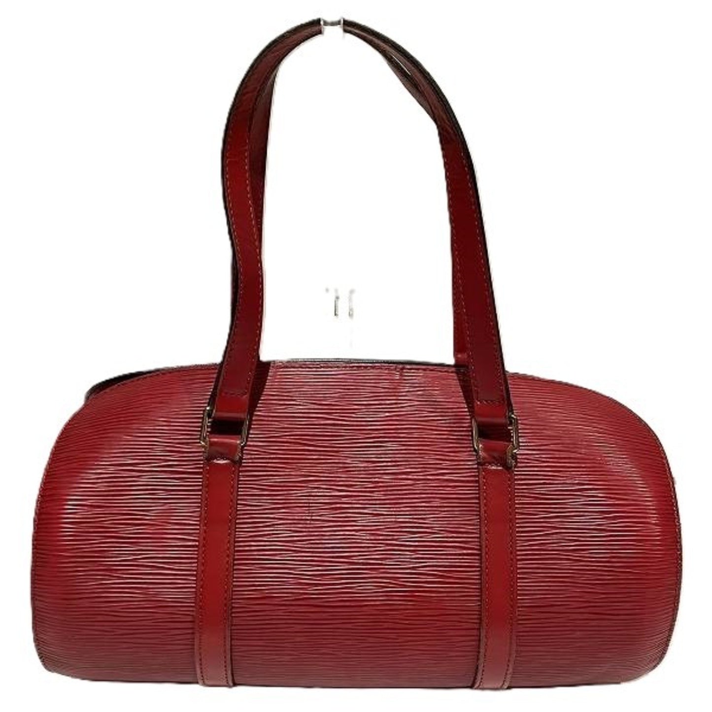 Louis Vuitton Soufflot Red Leather Hand Bag