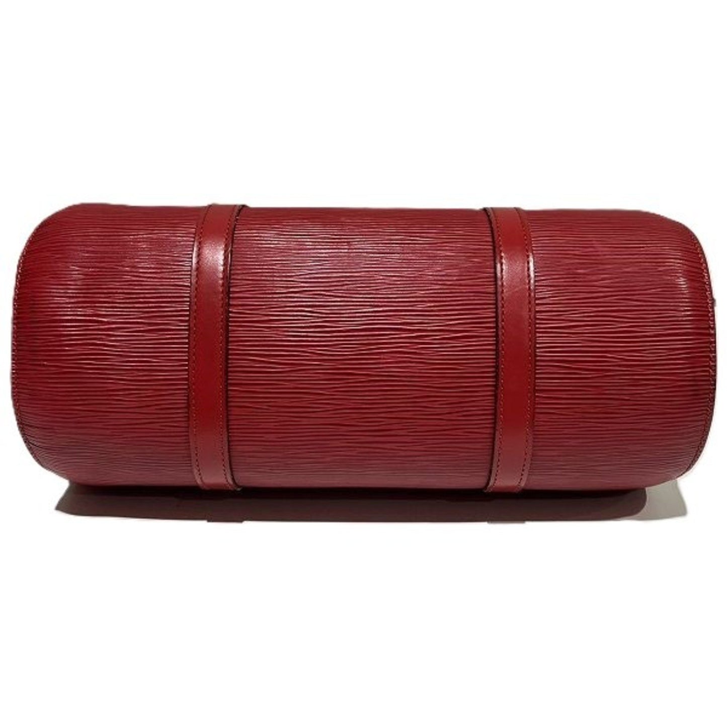 Louis Vuitton Soufflot Red Leather Hand Bag