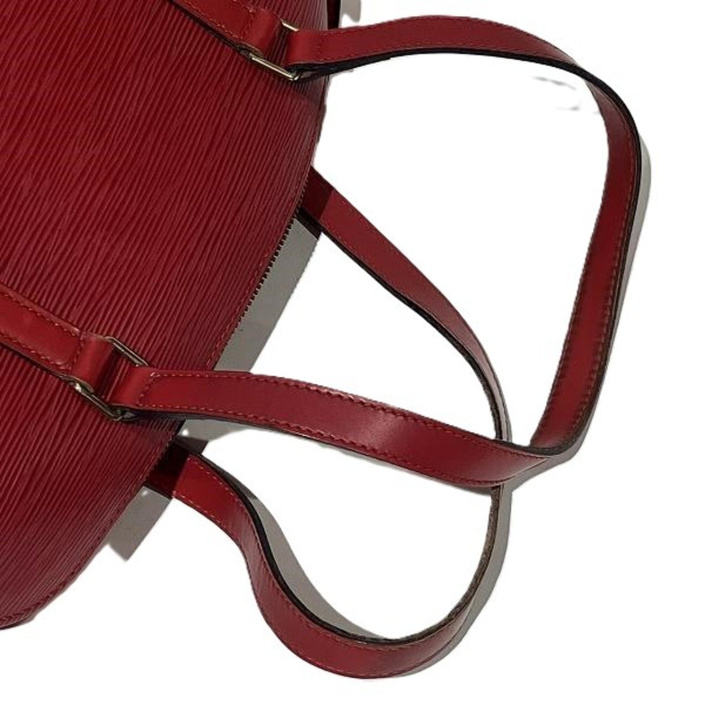 Louis Vuitton Soufflot Red Leather Hand Bag