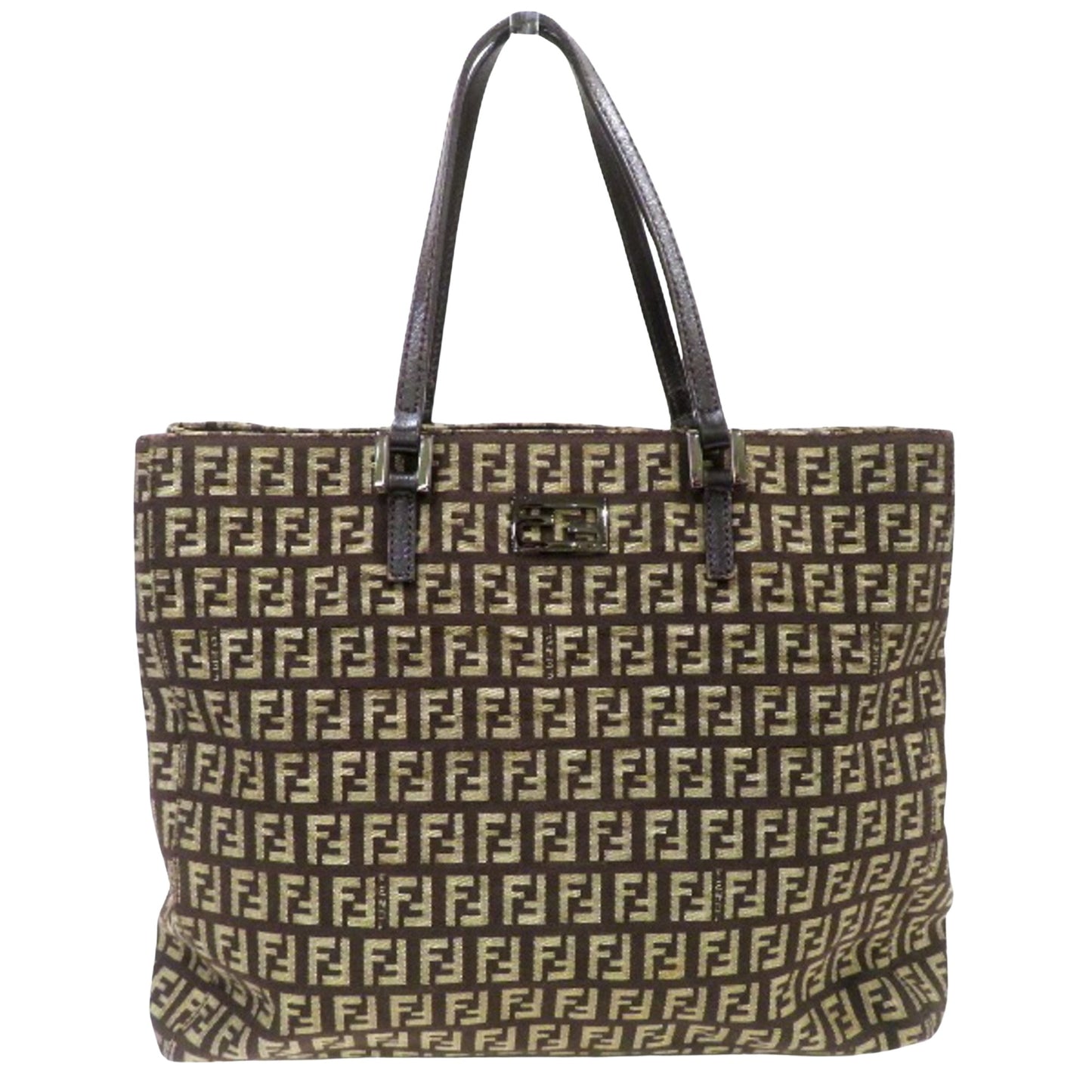 Fendi Zucca Brown Canvas Tote Bag