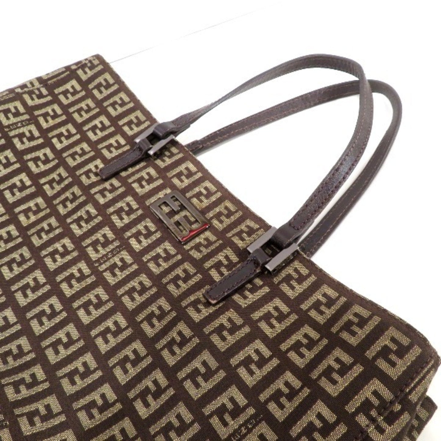 Fendi Zucca Brown Canvas Tote Bag