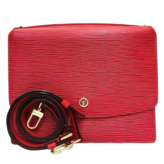 Louis Vuitton Grenelle Red Leather Shoulder Bag