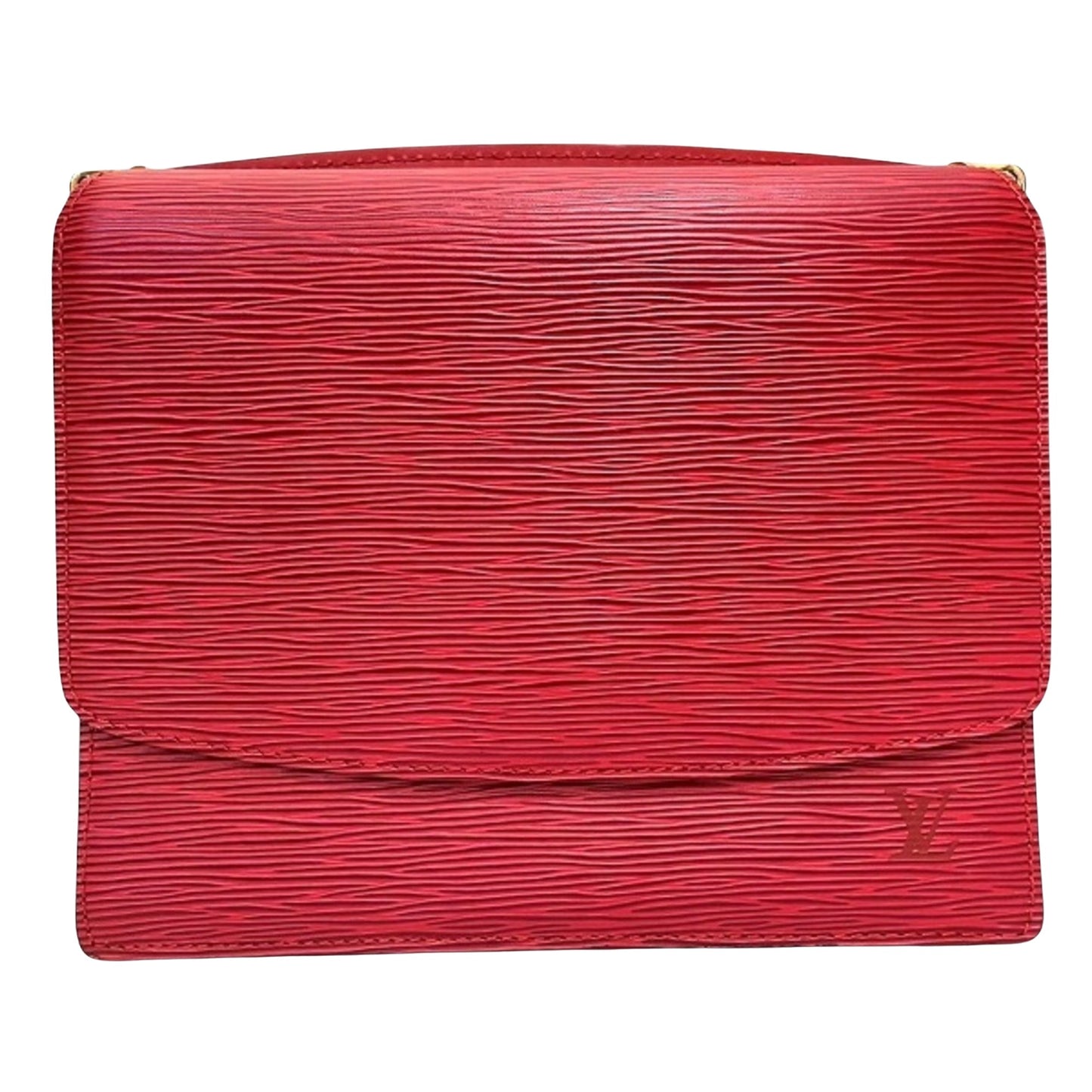 Louis Vuitton Grenelle Red Leather Shoulder Bag