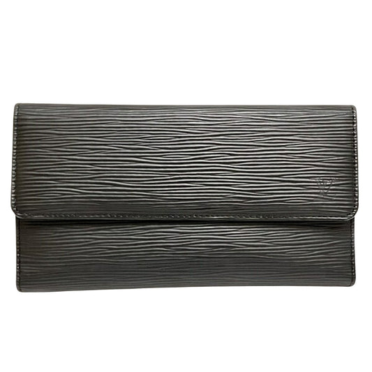 Louis Vuitton International Black Leather Wallet Accessories