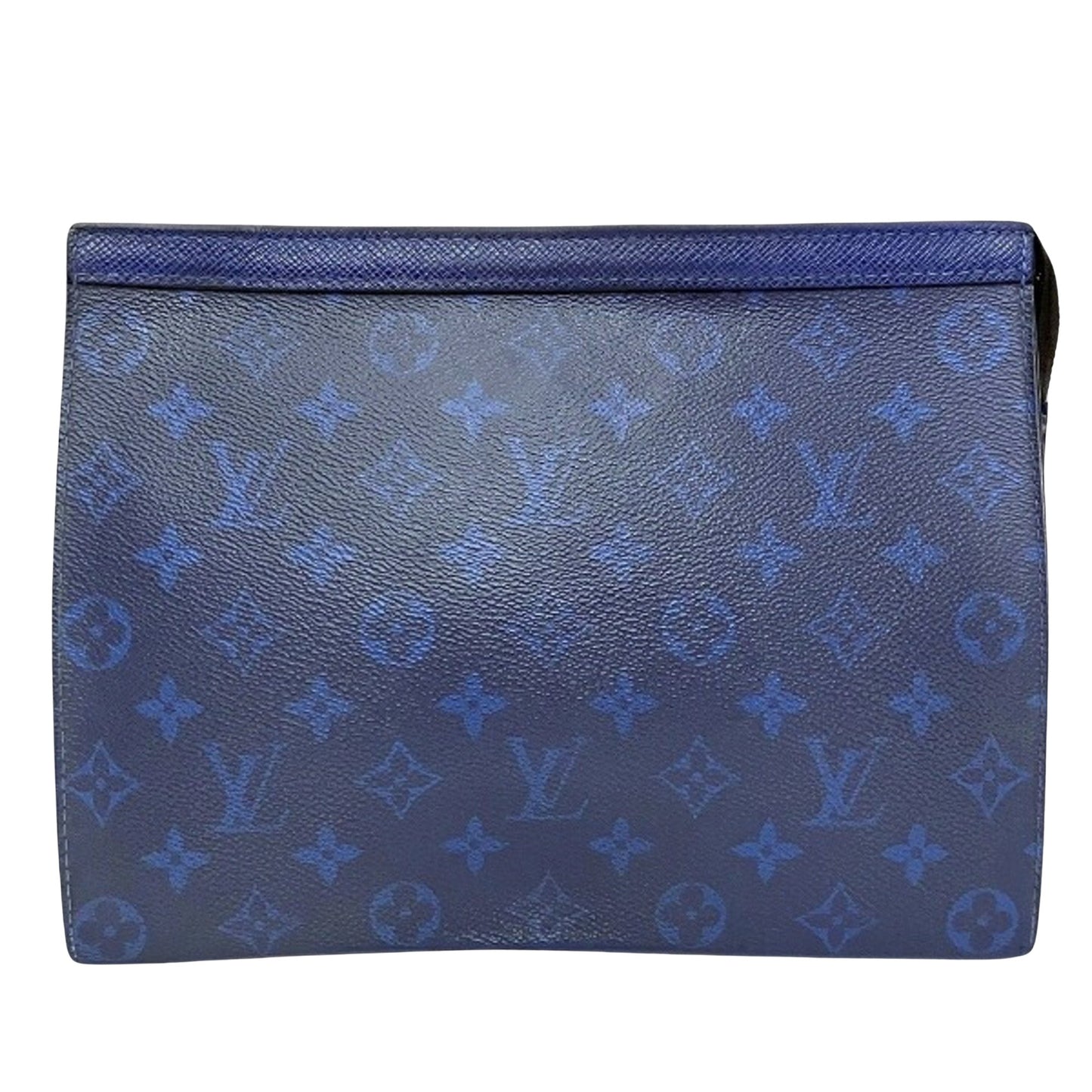 Louis Vuitton Pochette voyage Navy Canvas Clutch Bag