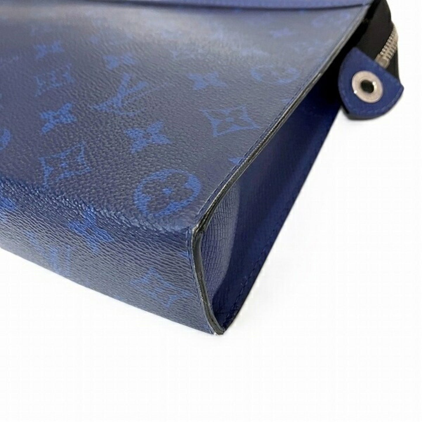 Louis Vuitton Pochette voyage Navy Canvas Clutch Bag