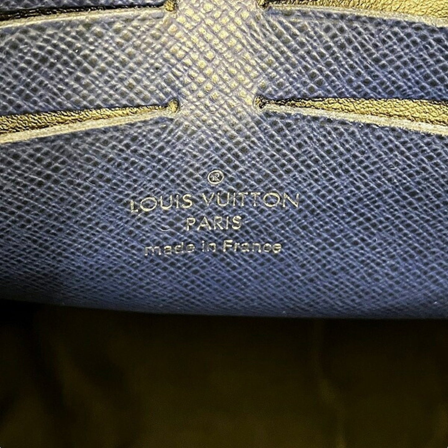 Louis Vuitton Pochette voyage Navy Canvas Clutch Bag