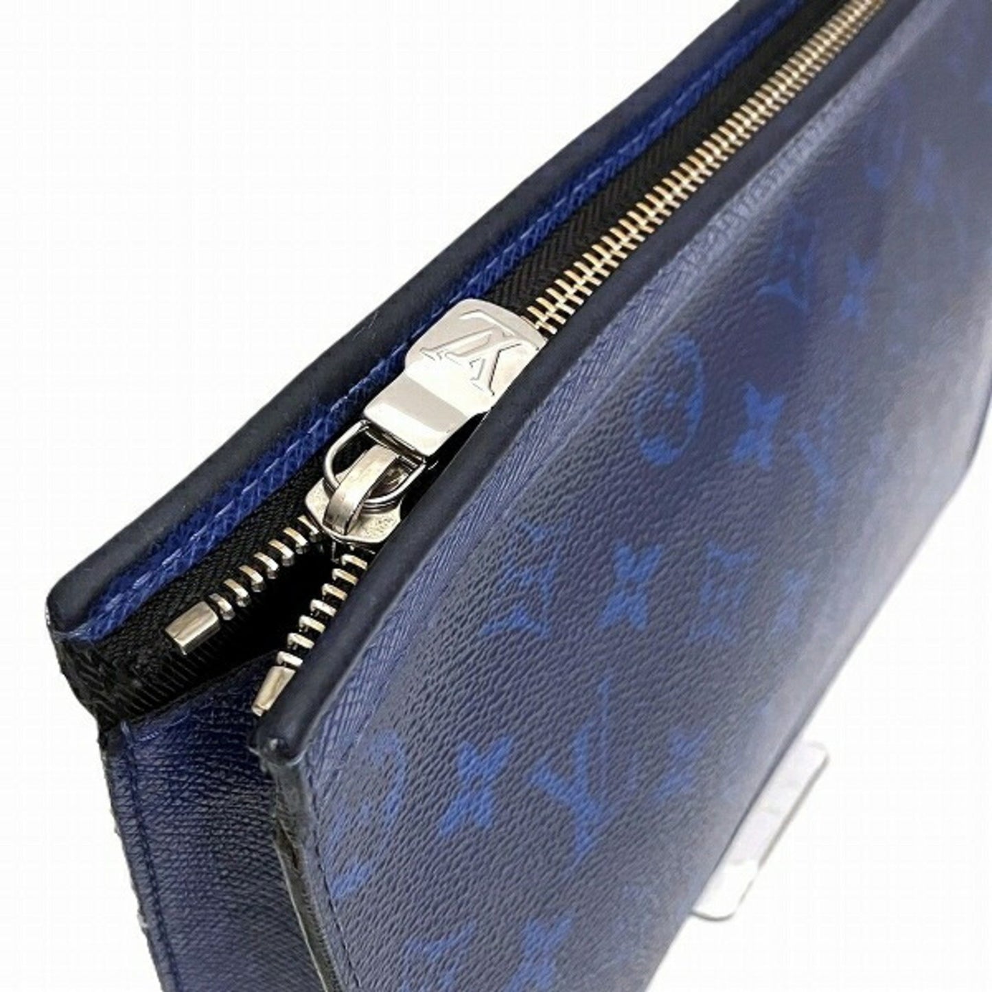 Louis Vuitton Pochette voyage Navy Canvas Clutch Bag