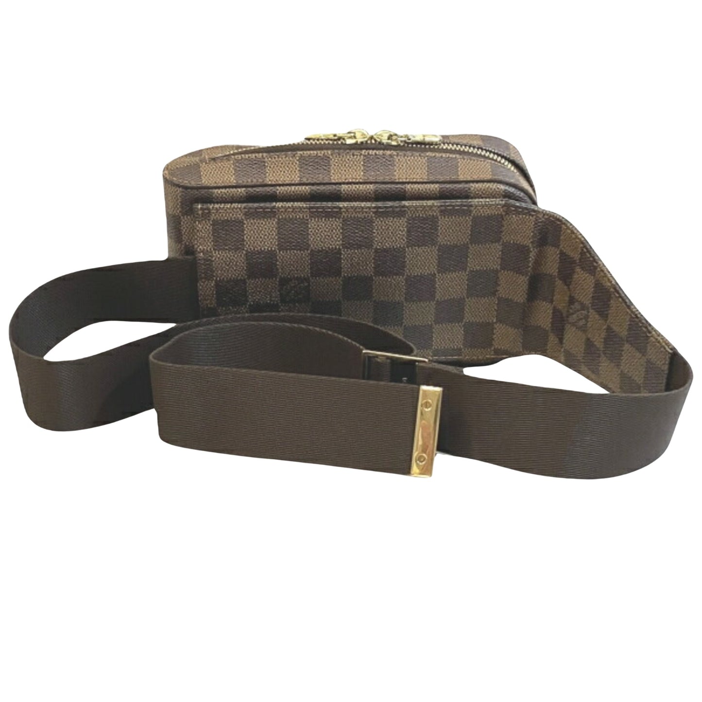 Louis Vuitton Geronimos Brown Canvas Clutch Bag