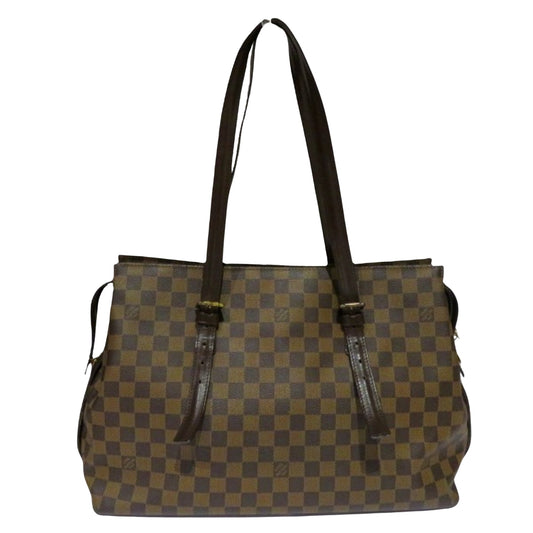 Louis Vuitton Chelsea Brown Canvas Shoulder Bag