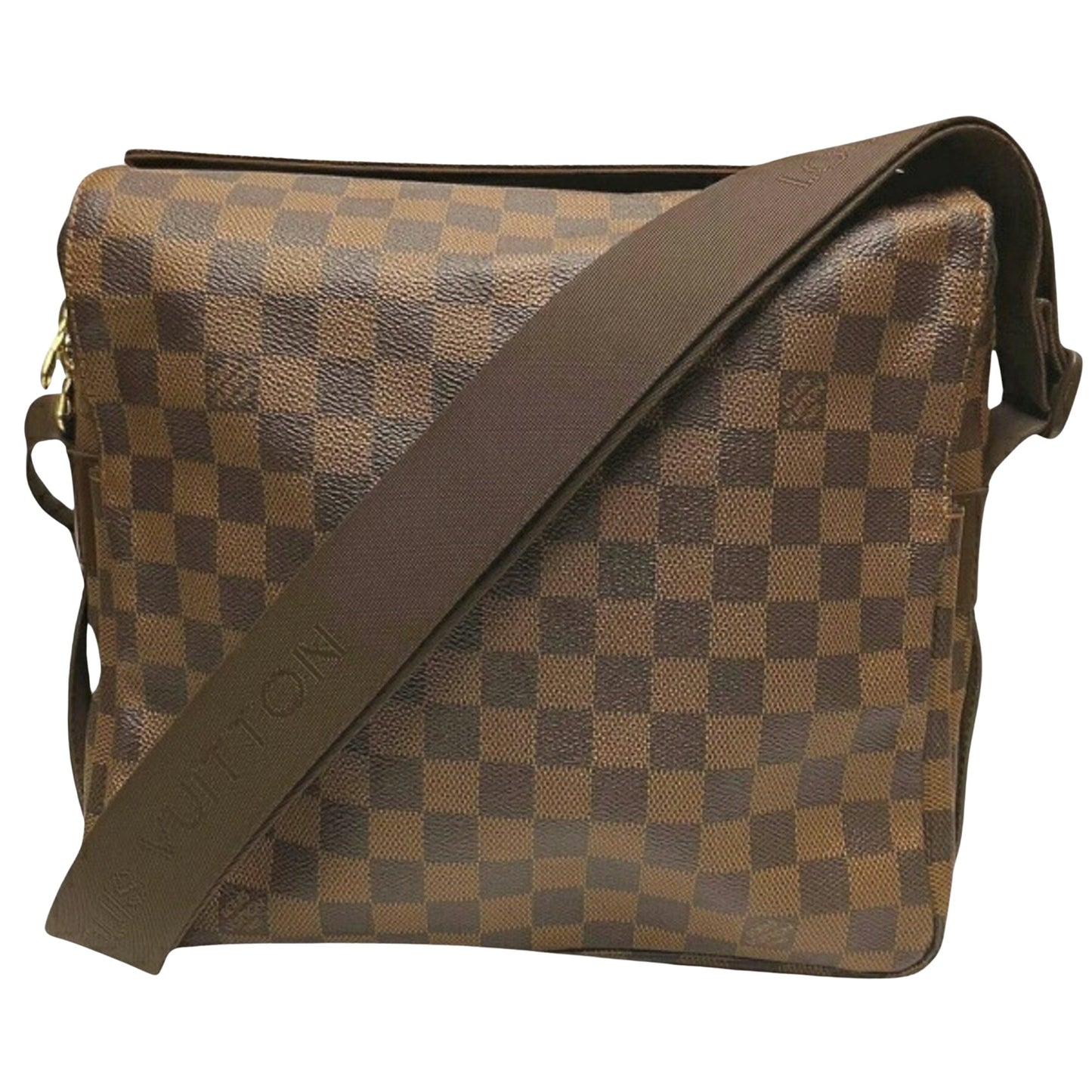 Louis Vuitton Naviglio Brown Canvas Shoulder Bag