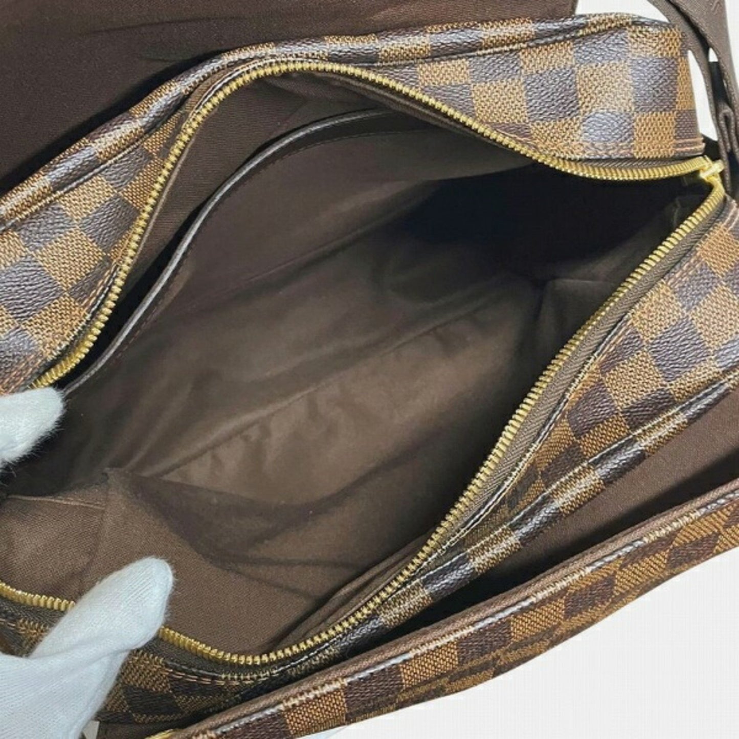 Louis Vuitton Naviglio Brown Canvas Shoulder Bag