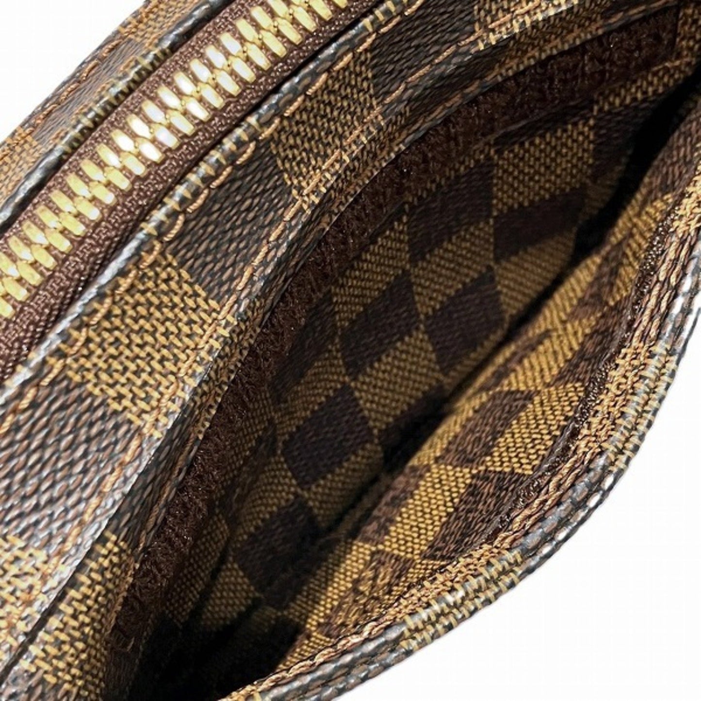 Louis Vuitton Geronimos Brown Canvas Clutch Bag