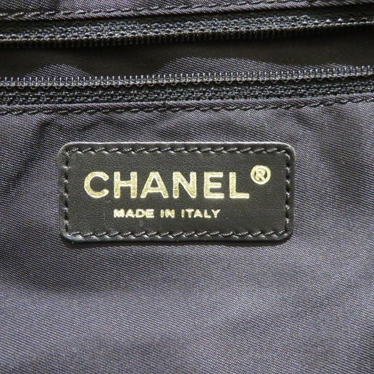 Chanel Travel line Black Synthetic Tote Bag