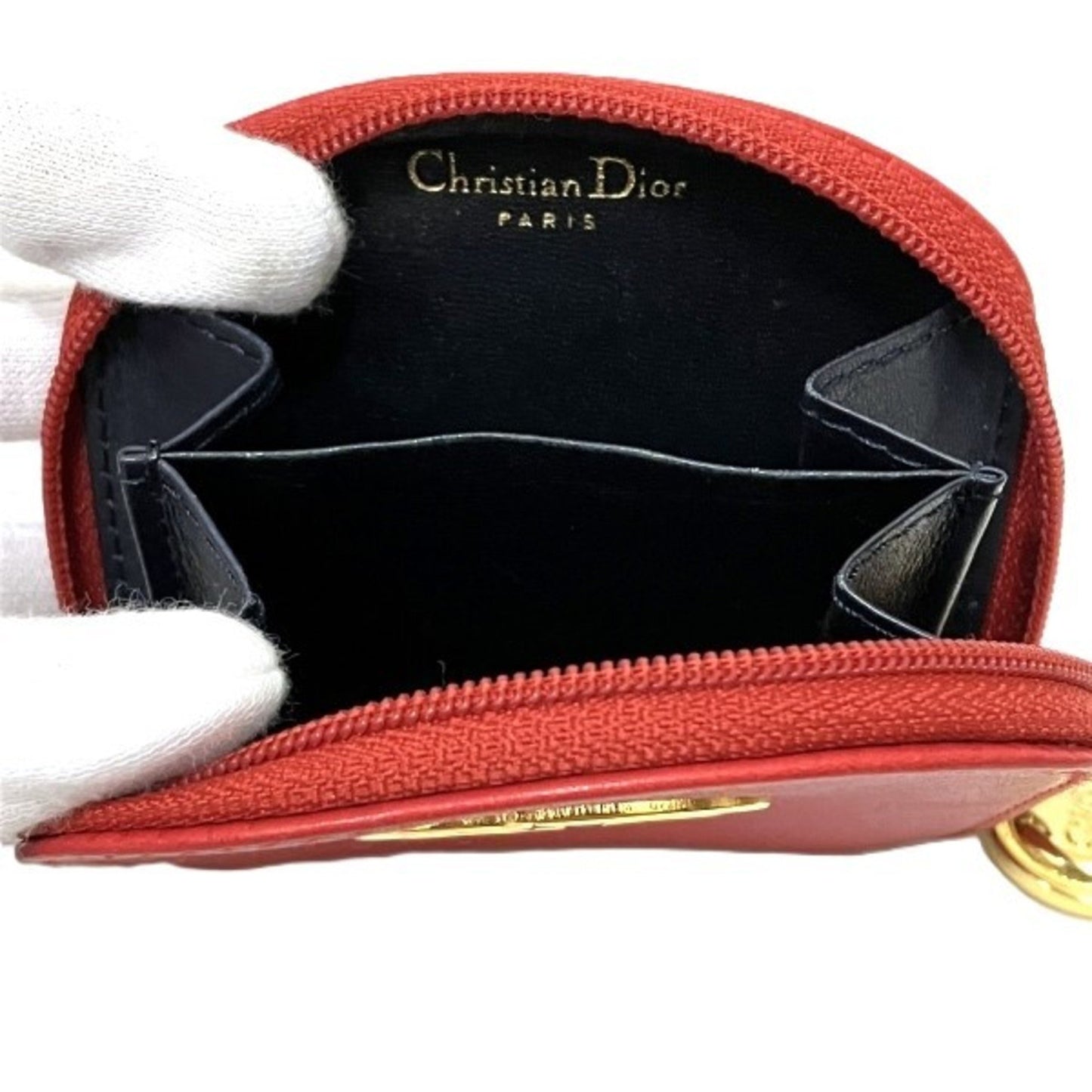 Dior CD Red Leather Wallet Accessories