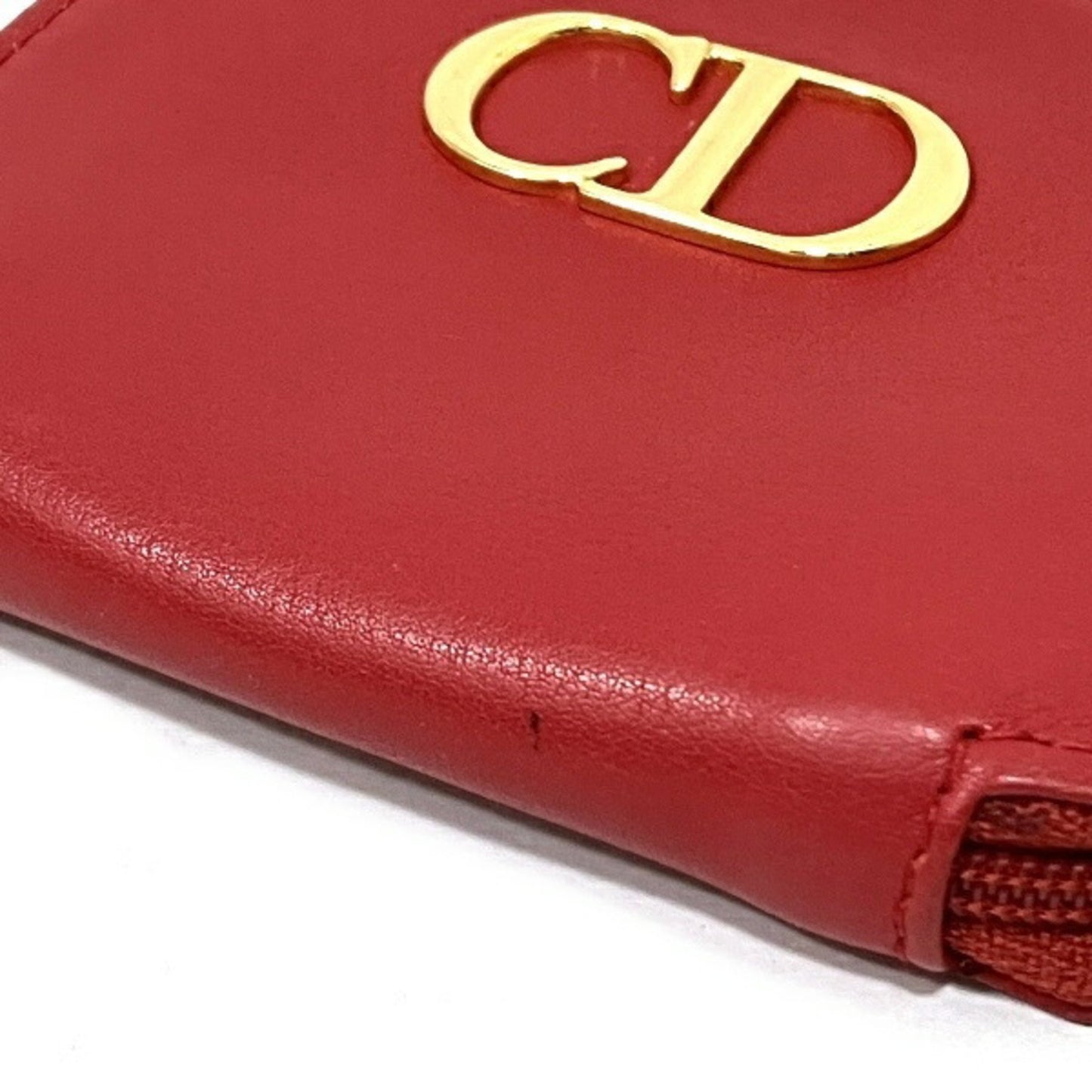 Dior CD Red Leather Wallet Accessories