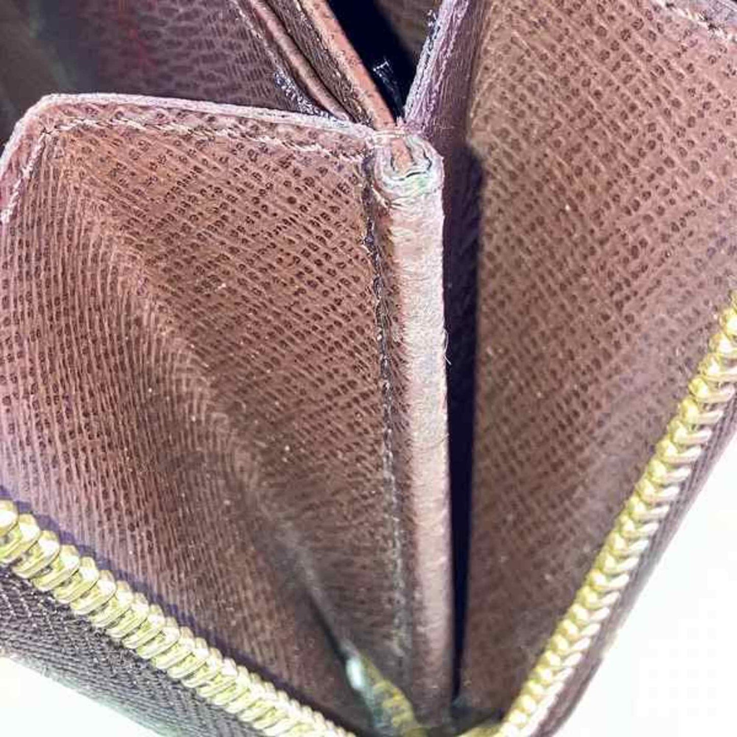 Louis Vuitton Zippy coin purse Brown Canvas Wallet Accessories