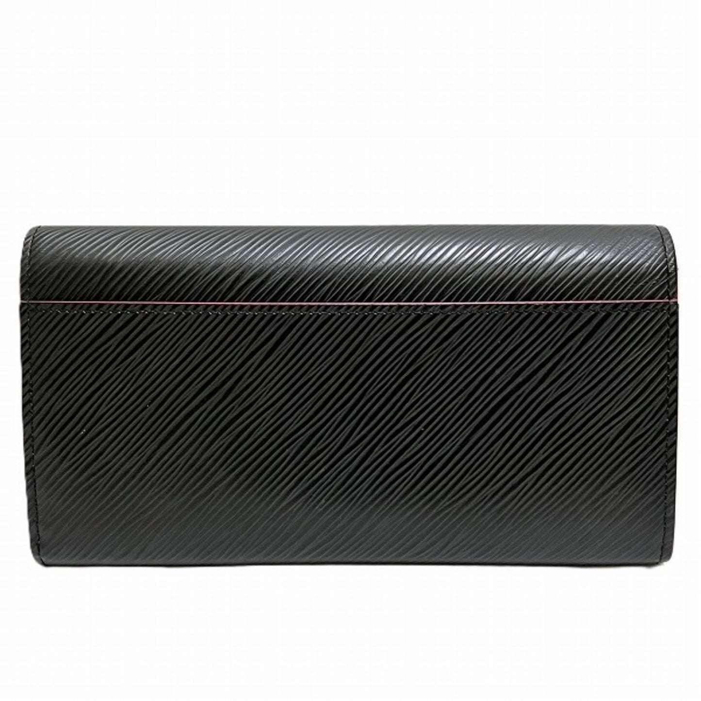 Louis Vuitton Portefeuille Sarah Black Leather Wallet Accessories