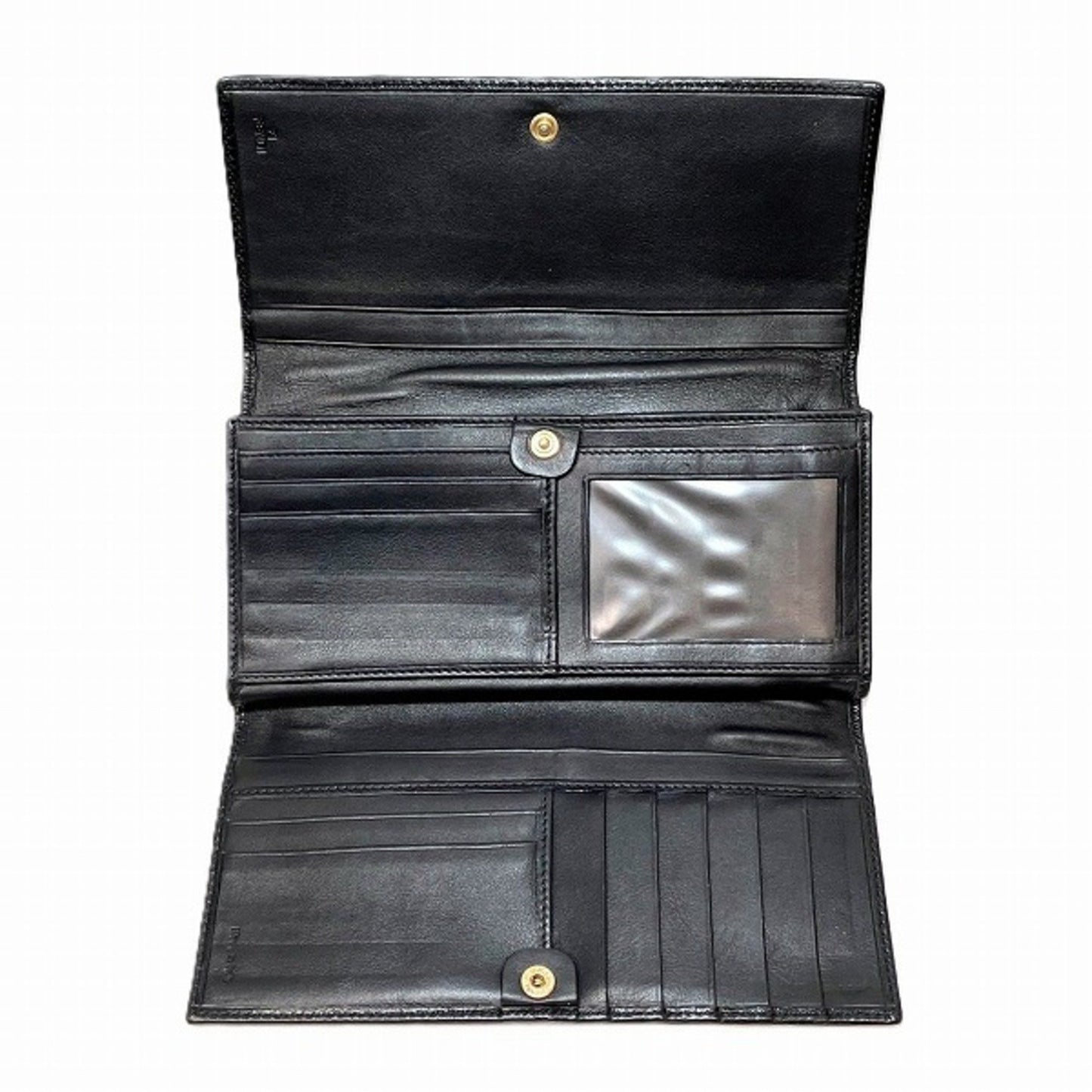 Fendi -- Black Leather Wallet Accessories