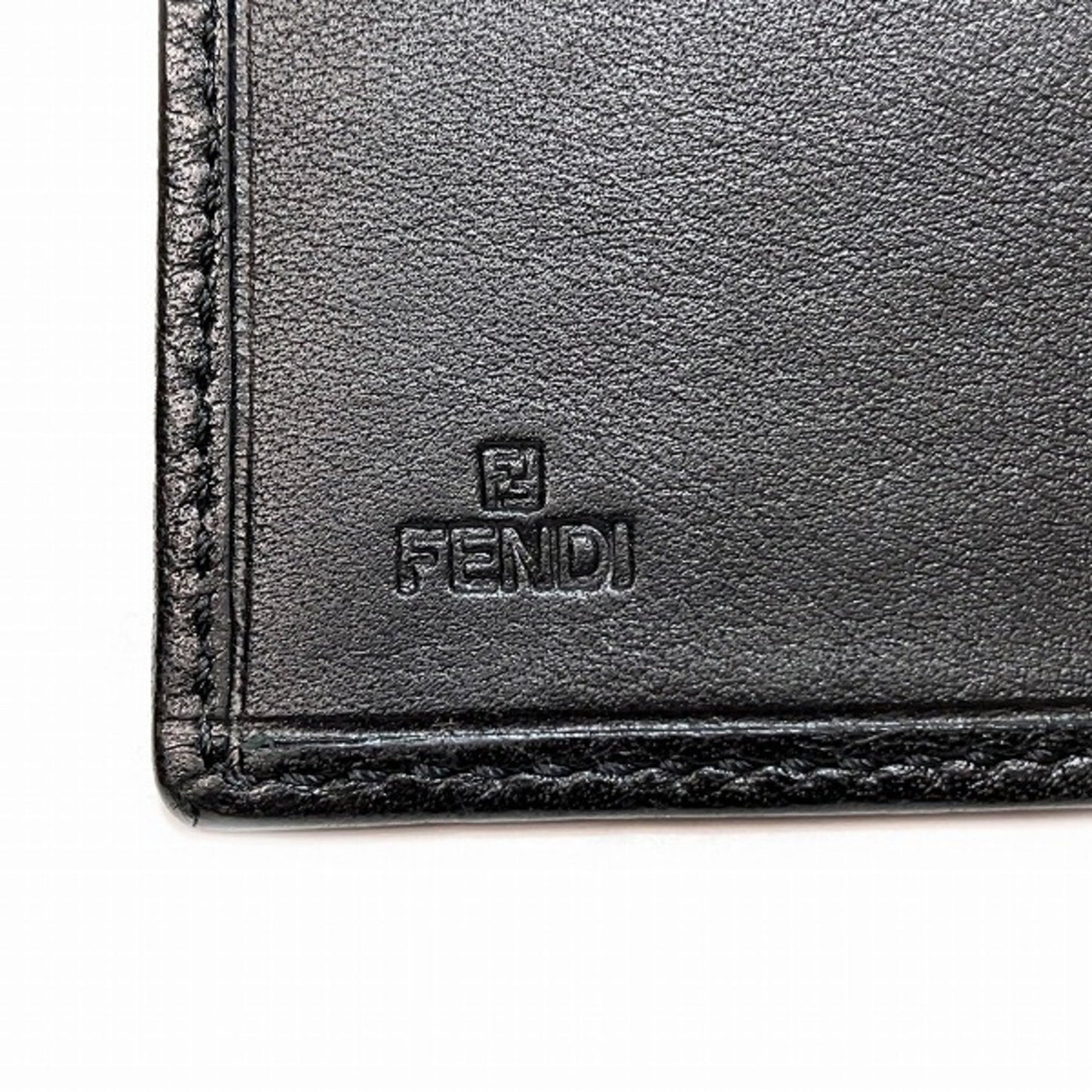 Fendi -- Black Leather Wallet Accessories