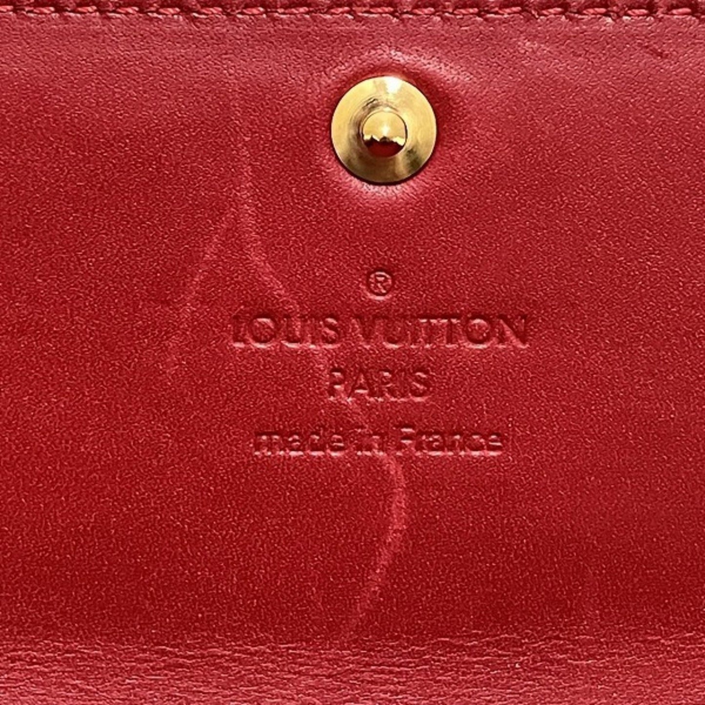 Louis Vuitton Sarah Burgundy Patent Leather Wallet Accessories