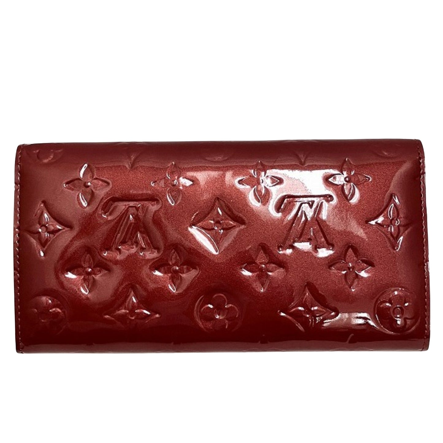 Louis Vuitton Sarah Burgundy Patent Leather Wallet Accessories