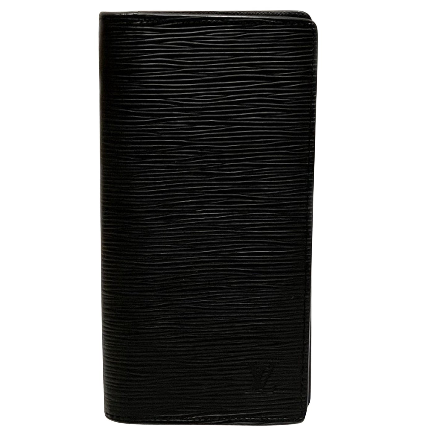 Louis Vuitton Brazza Black Leather Wallet Accessories