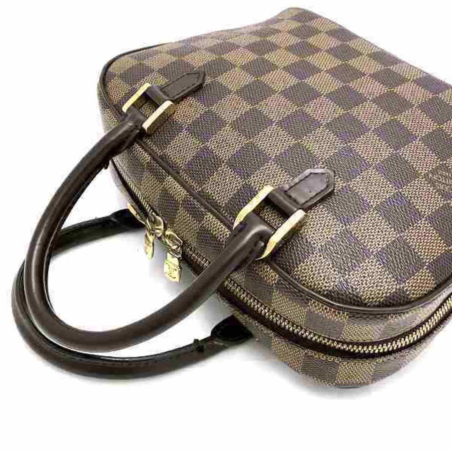 Louis Vuitton Saria Brown Canvas Hand Bag