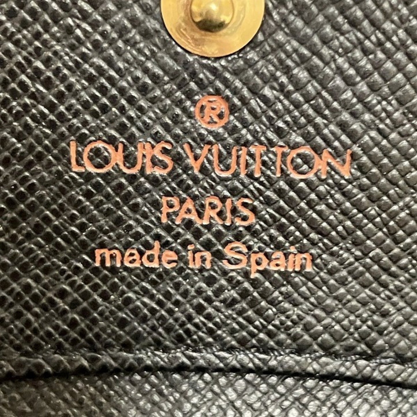 Louis Vuitton Porte-monnaie Black Leather Wallet Accessories