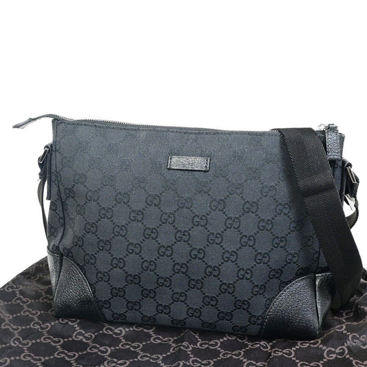 Gucci GG canvas Black Canvas Shoulder Bag