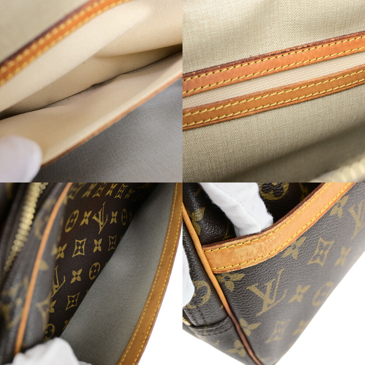 Louis Vuitton Reporter pm Brown Canvas Shoulder Bag