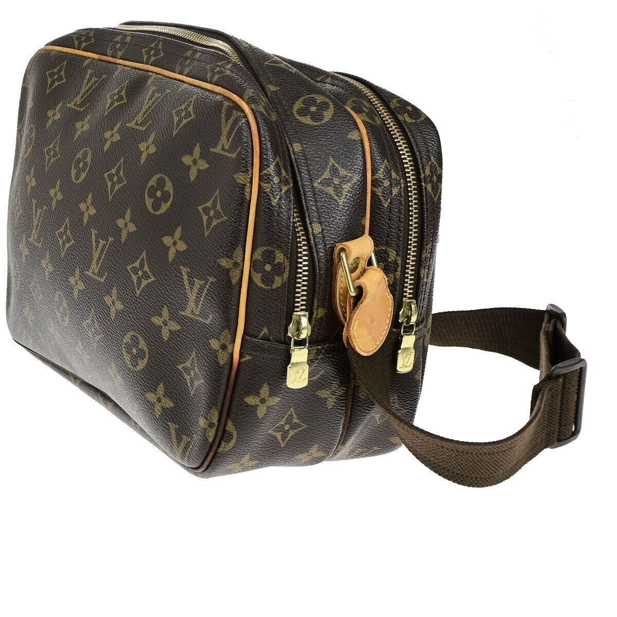 Louis Vuitton Reporter pm Brown Canvas Shoulder Bag