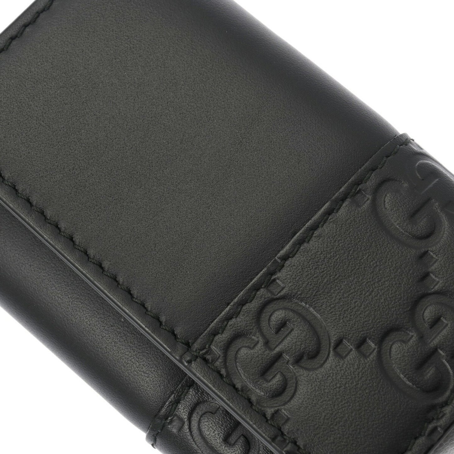 Gucci Key case Black Leather Wallet Accessories