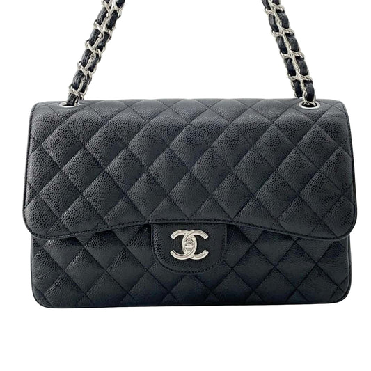 Chanel Timeless Black Leather Shoulder Bag