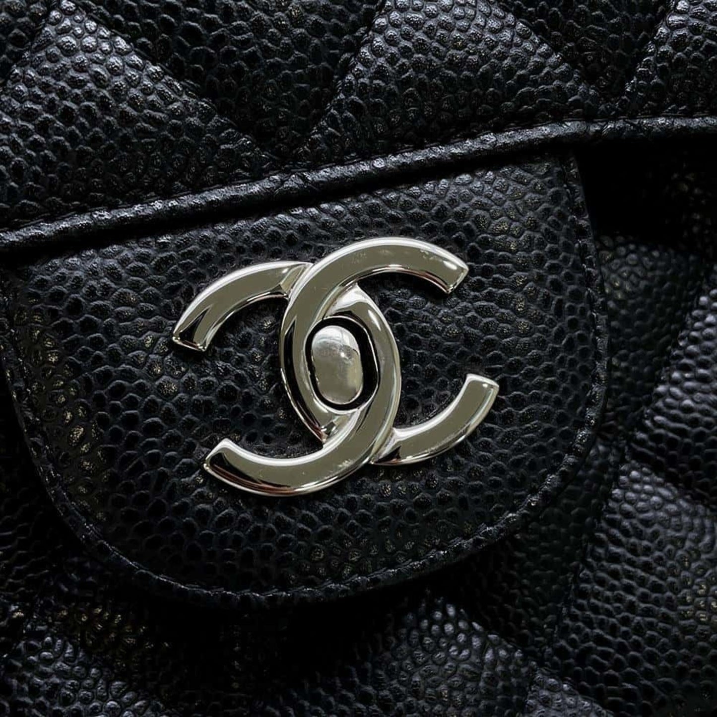 Chanel Timeless Black Leather Shoulder Bag