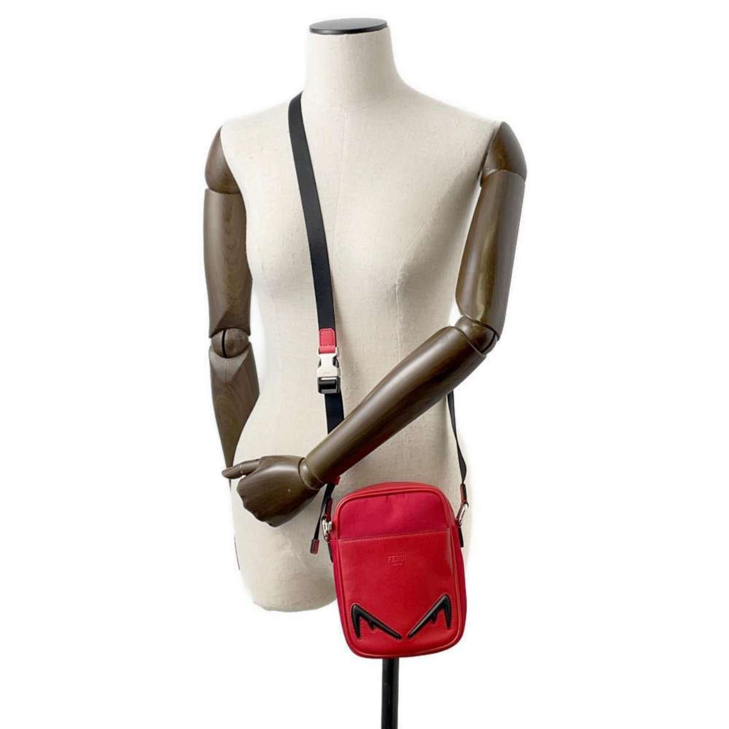 Fendi Monster Red Synthetic Shoulder Bag