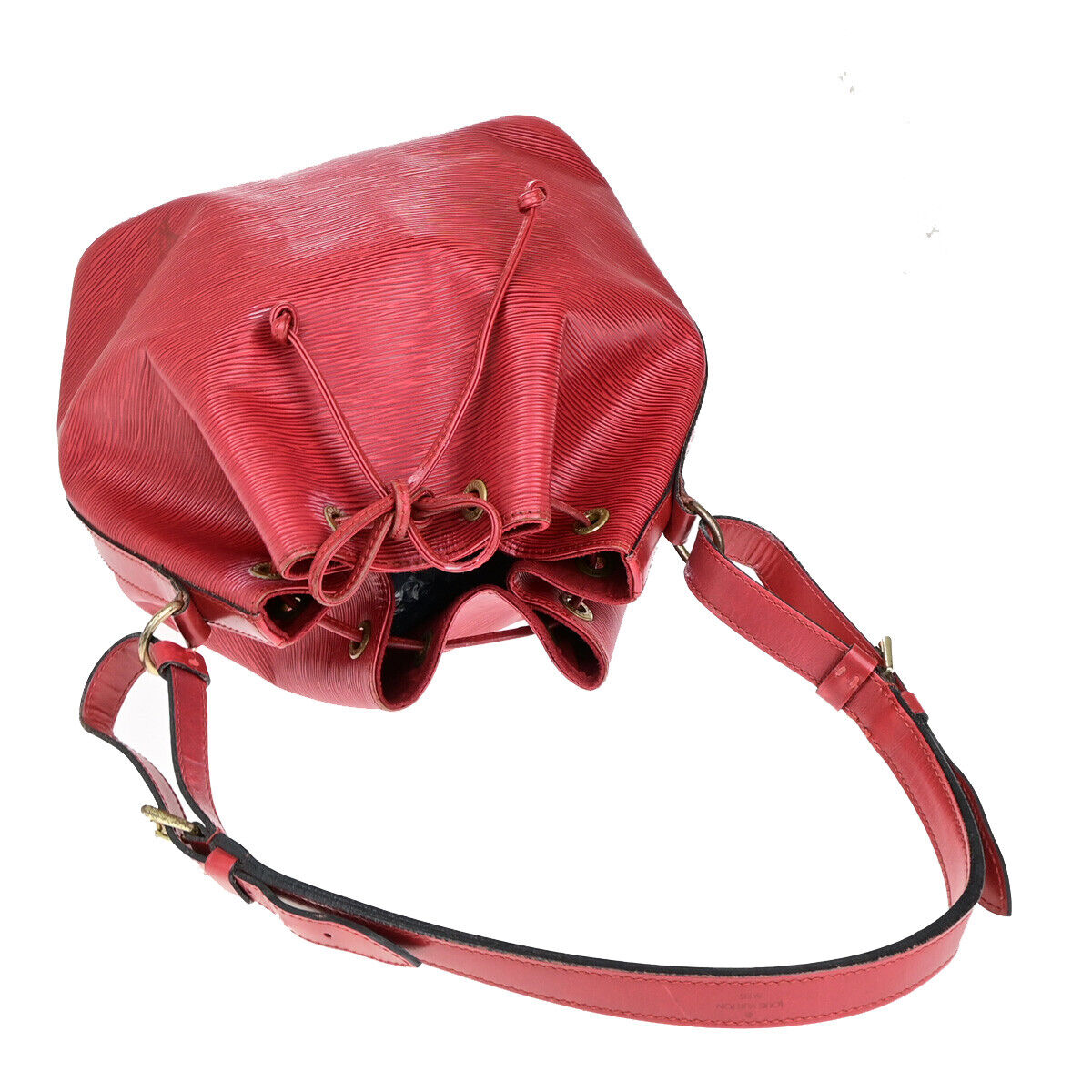 Louis Vuitton Noé Red Leather Shoulder Bag