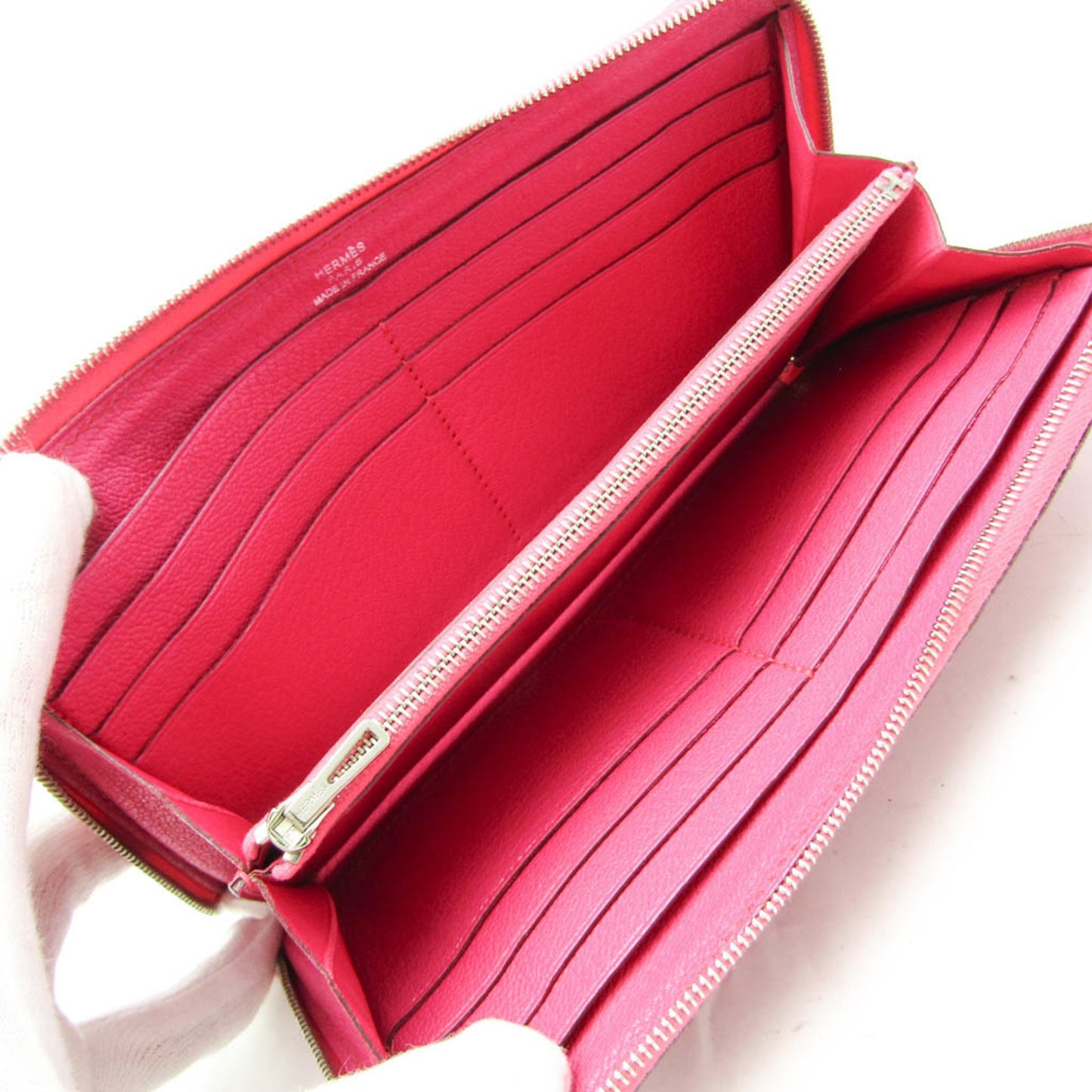 Hermès Azap Pink Leather Wallet Accessories