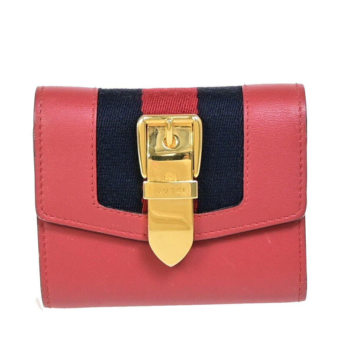 Gucci Sylvie Red Leather Wallet Accessories