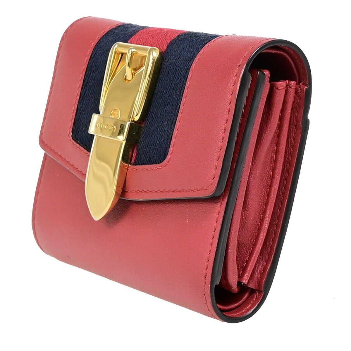 Gucci Sylvie Red Leather Wallet Accessories