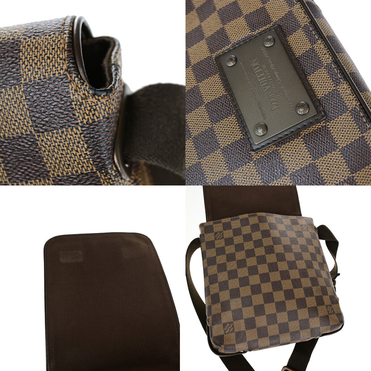 Louis Vuitton Brooklyn Brown Canvas Hand Bag