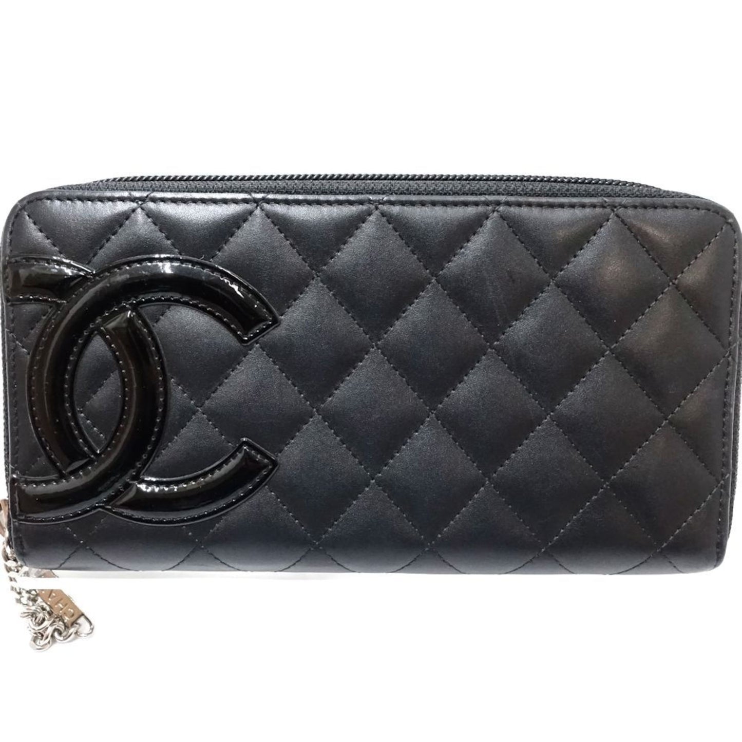 Chanel Cambon Black Leather Wallet Accessories