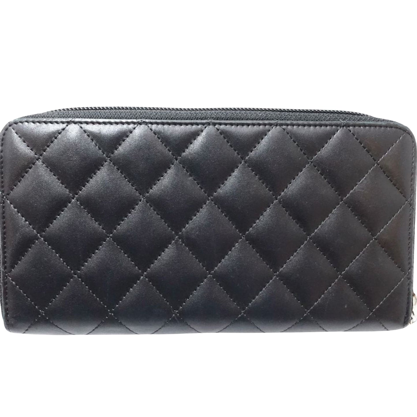 Chanel Cambon Black Leather Wallet Accessories