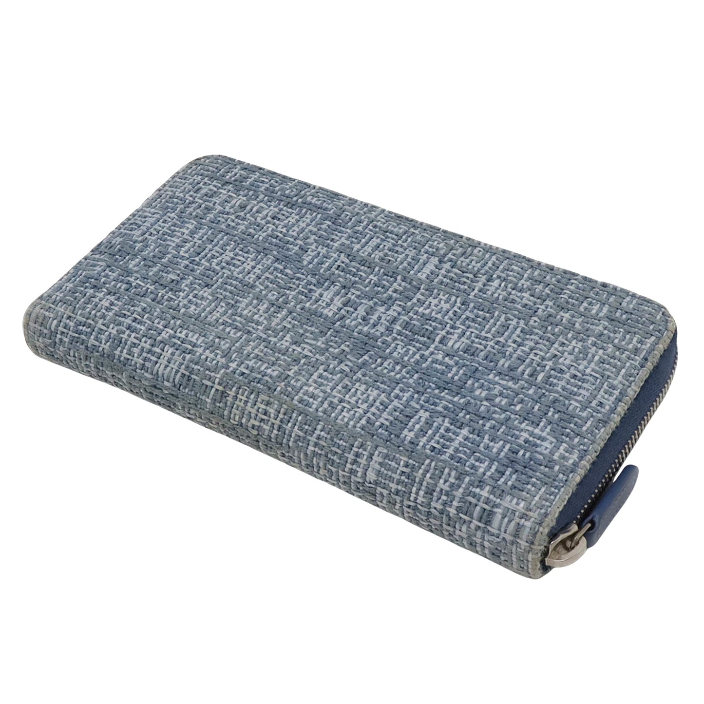 Chanel Cambon Blue Tweed Wallet Accessories