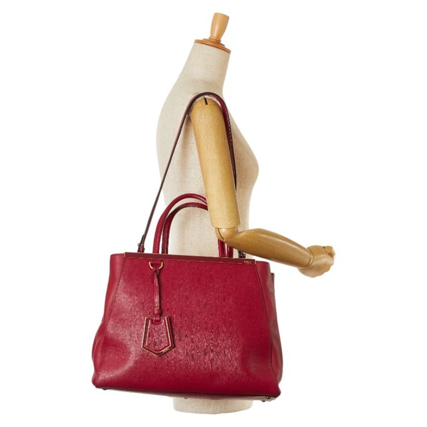 Fendi Red Leather Hand Bag