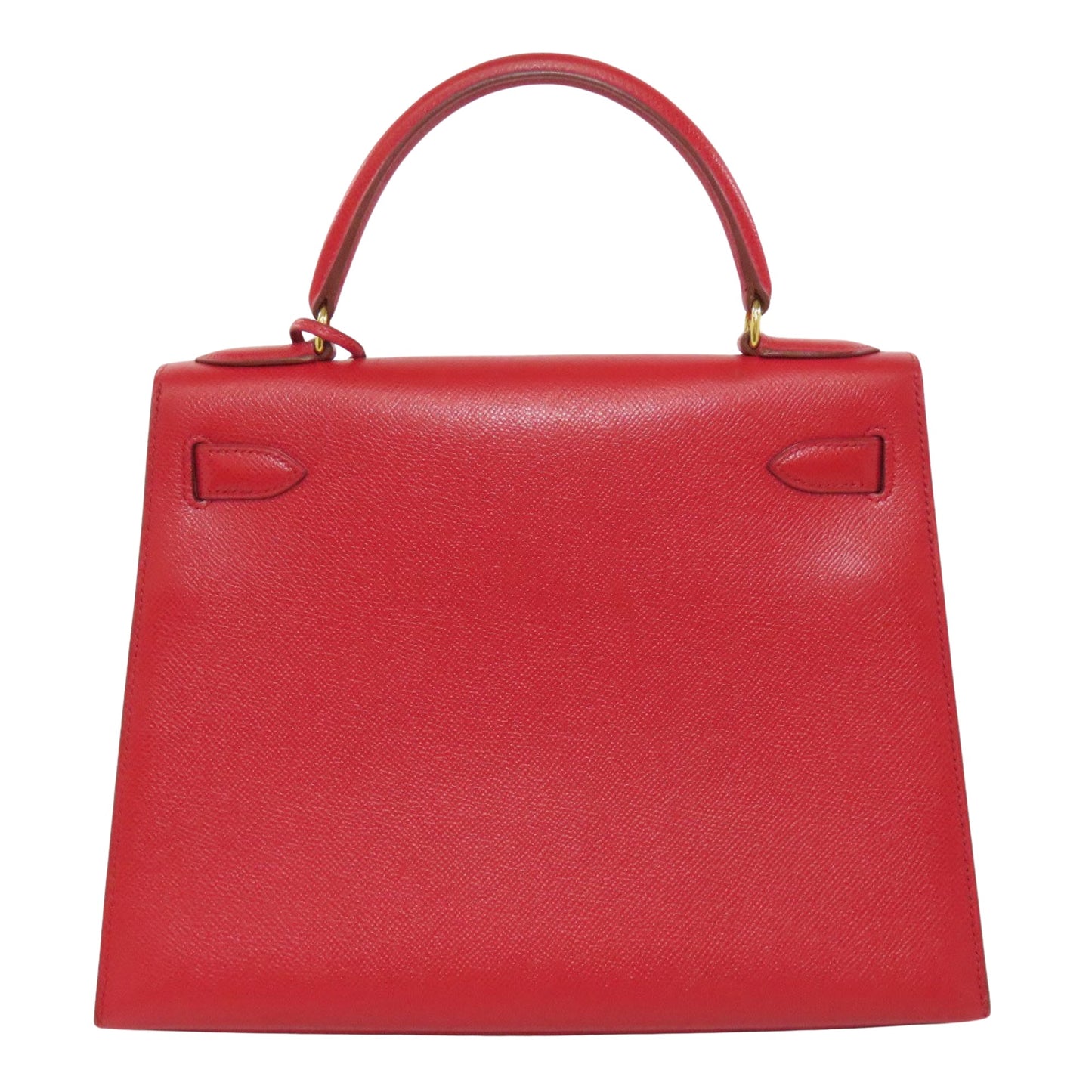 Hermès Kelly 28 Red Leather Hand Bag