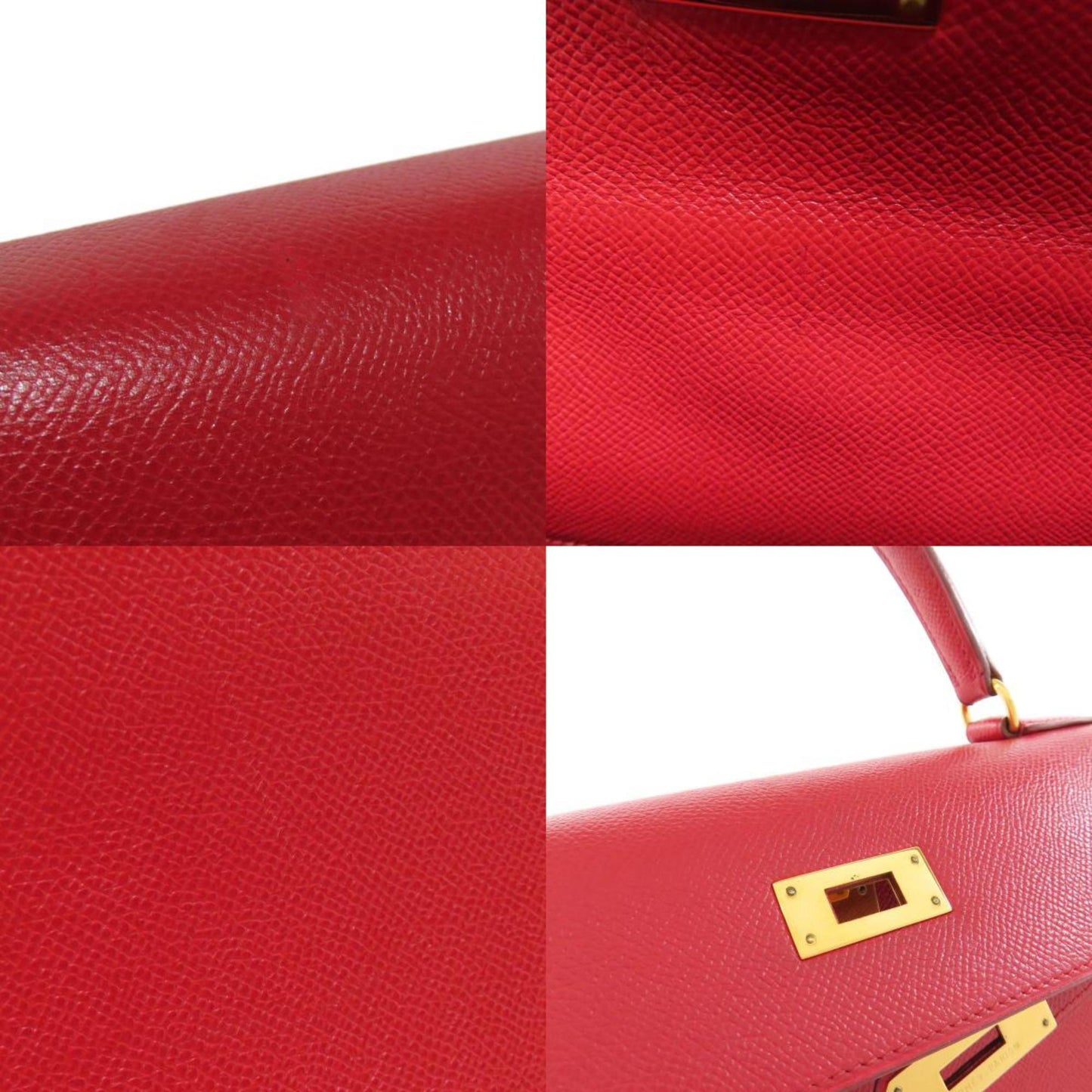 Hermès Kelly 28 Red Leather Hand Bag