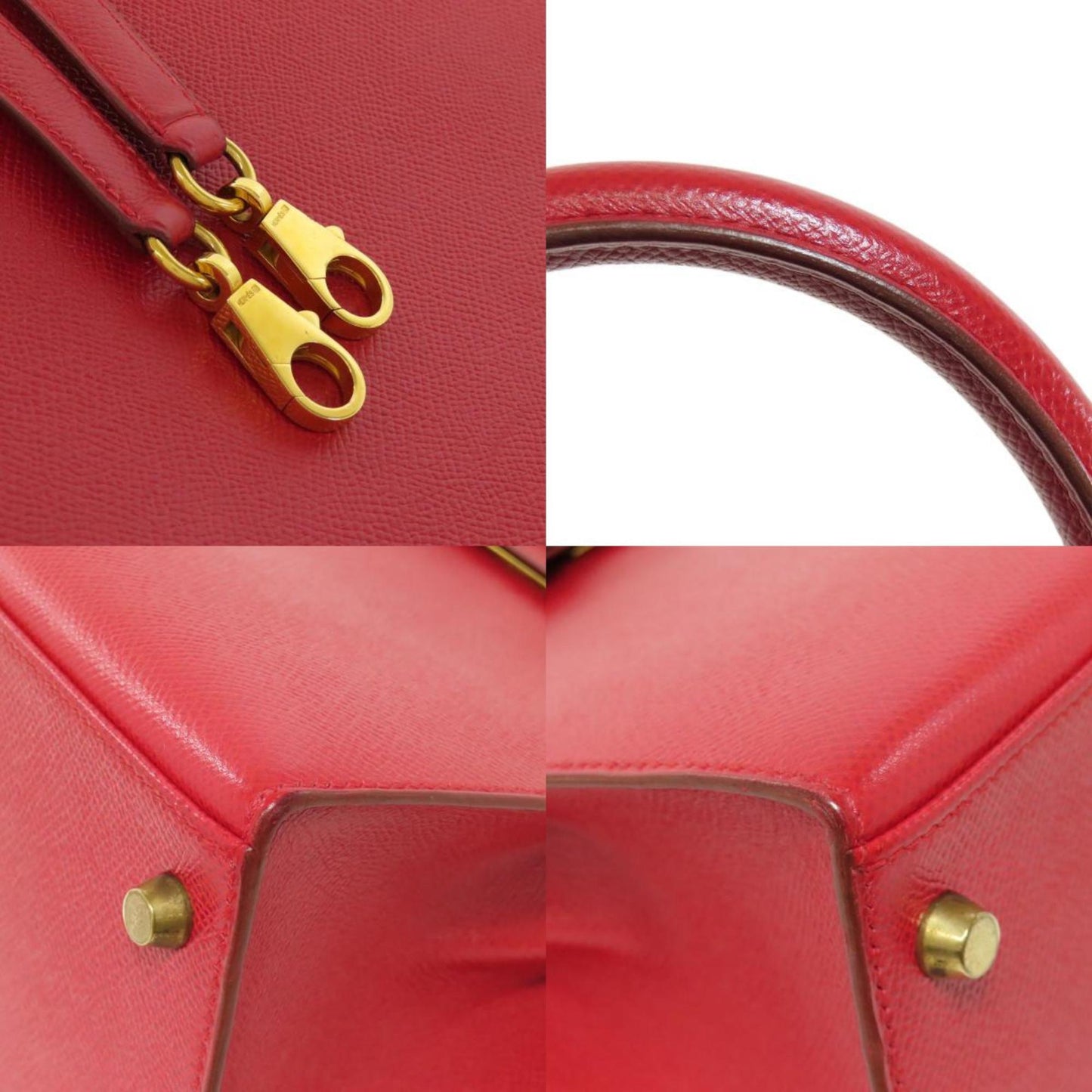 Hermès Kelly 28 Red Leather Hand Bag