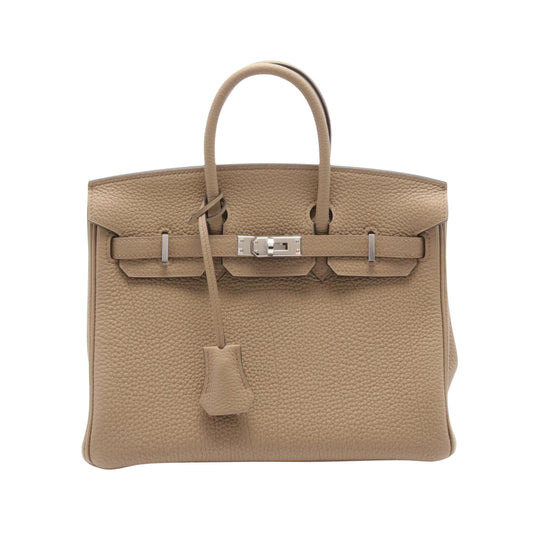 Hermès Birkin 25 Beige Leather Hand Bag